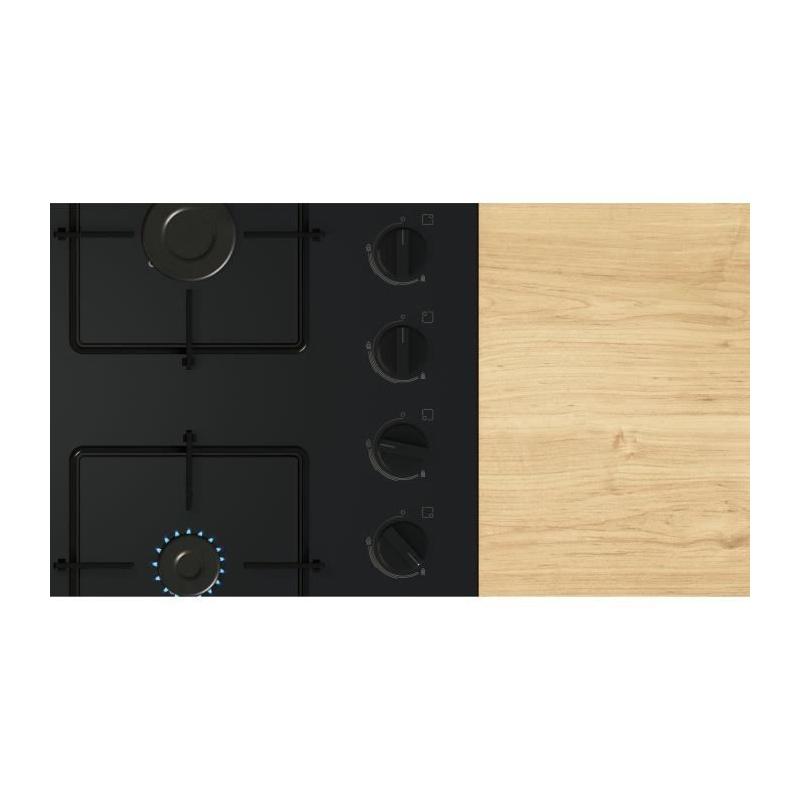 Table de cuisson à gaz BOSCH Série 2 - 4 foyers - Noir