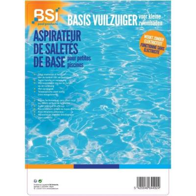 Aspirateur de fond manuel BSI - Avec poche pour détritus - 30cm