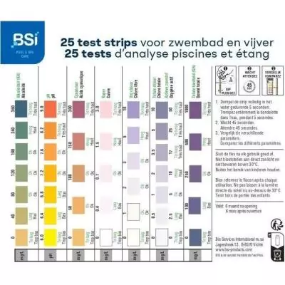 Bandelettes de test BSI 7 en 1 - 25 Bandelettes