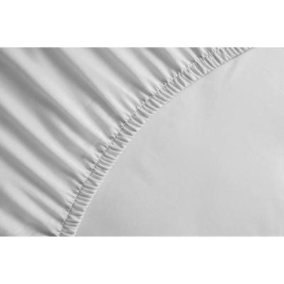 Drap Housse 100% coton blanc 160x200x25 cm - Élégance et Confort