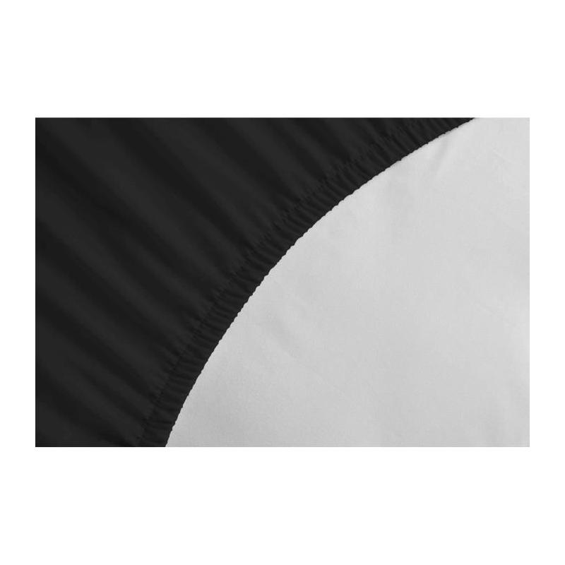 Drap Housse 100% coton noir 160x200x30 cm - Confort et Élégance