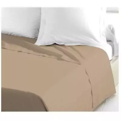 Drap plat 100% coton 240x300 cm beige pour un intérieur charmant Drap plat 100% coton 240x300 cm beige pour un intérieur charmant