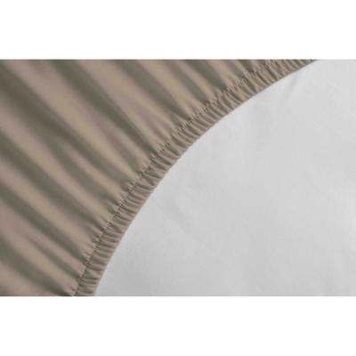 Drap Housse 100% Coton 160x200cm - Beige - Confort et Qualité