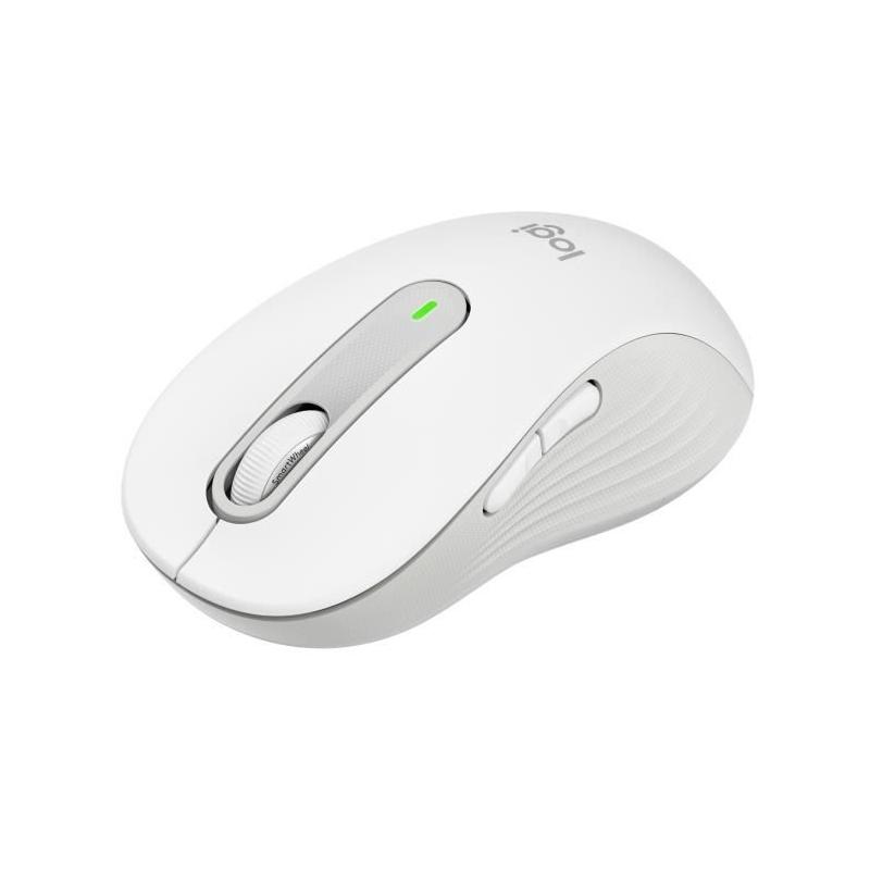 Souris sans fil Logitech M650 Blanc - Design ergonomique