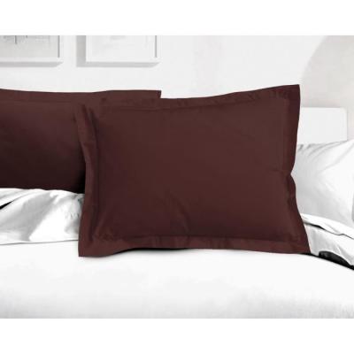 Lot de 2 taies d'oreiller Marron - Plus responsable - 50 x 70 cm