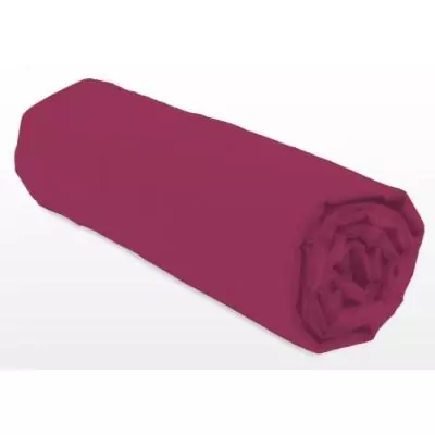 Drap-housse Lovely Home LH71614 - Fuchsia 180x200+25 cm
