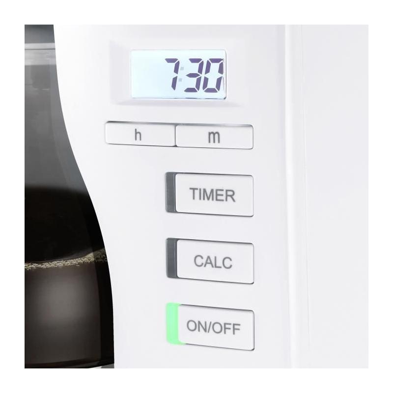 Cafetière filtre Melitta Look V Timer 1025-07 - 1,25L - 10 tasses