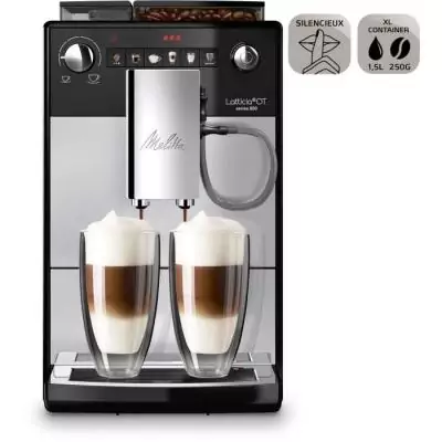 Machine à café automatique Melitta Latticia OT F300-101 Argent - Pratique et élégante Machine à café automatique Melitta Latticia OT F300-101 Argent - Pratique et élégante