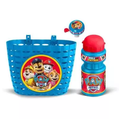 Ensemble ludique: Corbeille + Bidon + Sonnette - PAW PATROL - PAT PATROUILLE