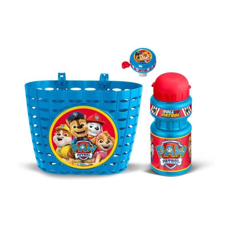Ensemble ludique: Corbeille + Bidon + Sonnette - PAW PATROL - PAT PATROUILLE