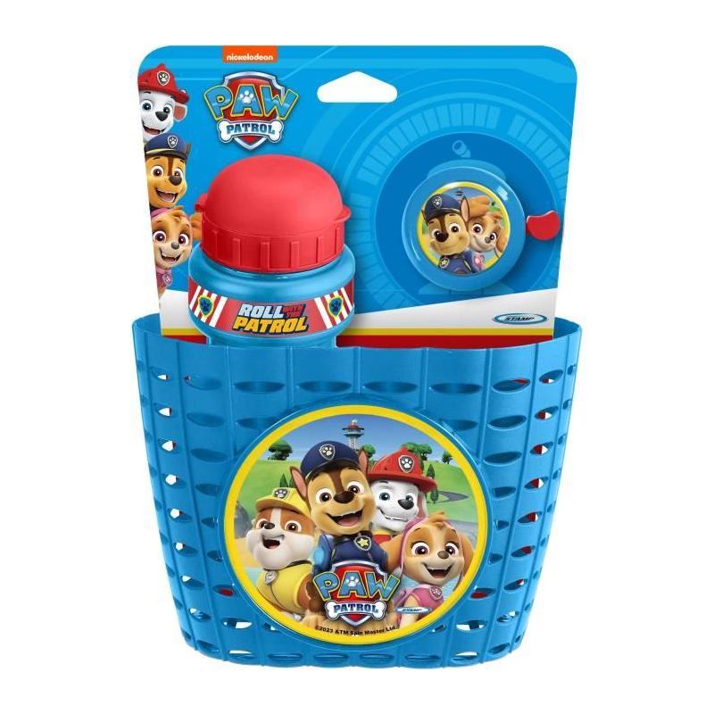 Ensemble ludique: Corbeille + Bidon + Sonnette - PAW PATROL - PAT PATROUILLE