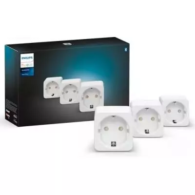 Lot de 3 prises connectées PHILIPS HUE Blanc - Prises intelligentes