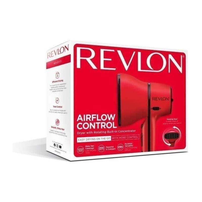 Sèche-cheveux Revlon AirFlow control RVDR5320E Rouge - Puissant et Compact