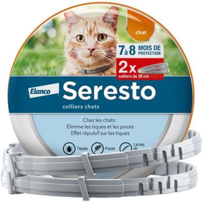 Colliers anti-puces et tiques Seresto: Lot de 2 - Format compact