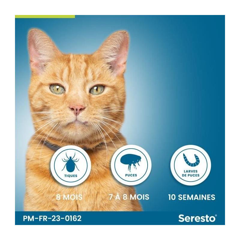 Colliers anti-puces et tiques Seresto: Lot de 2 - Format compact