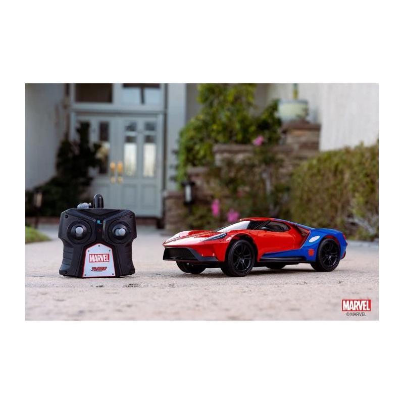 Voiture Ford GT Spiderman radiocommandée 1/16 - Simba Dickie Group, 39x16x16 cm