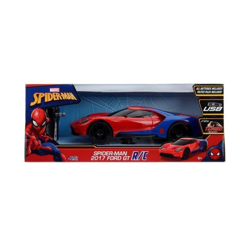 Voiture Ford GT Spiderman radiocommandée 1/16 - Simba Dickie Group, 39x16x16 cm