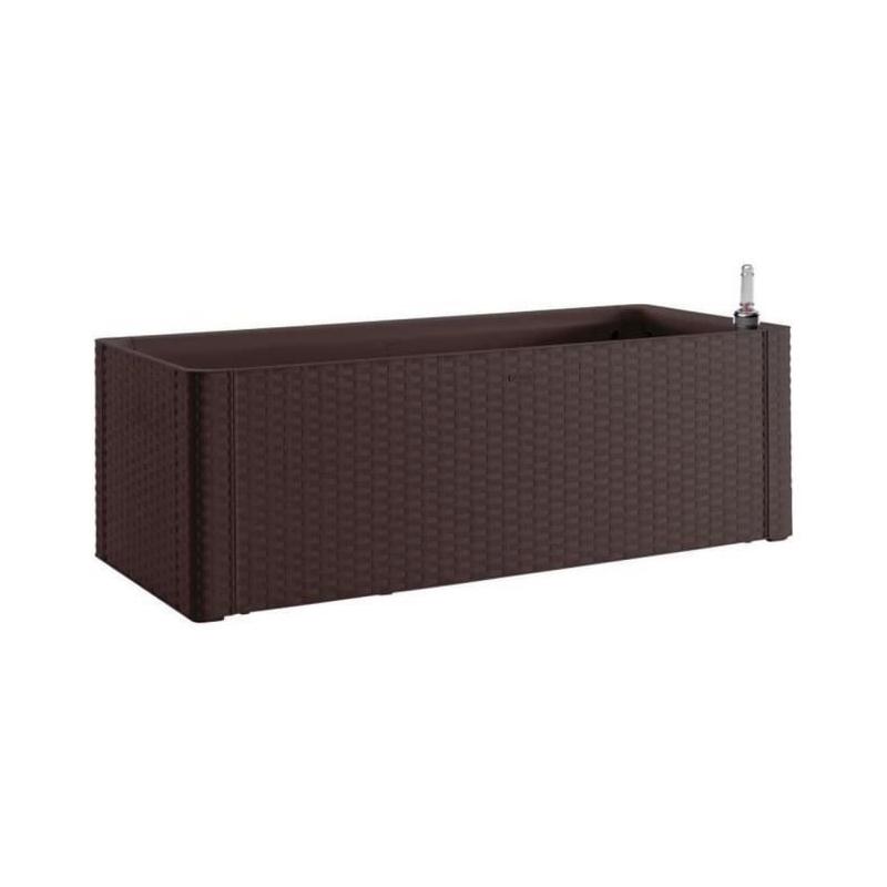 Bac à fleurs naturel Deluxe 100x43xH33cm - Moka