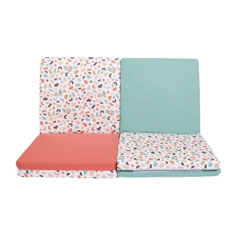 Maxi tapis d'éveil Malin TINEO 5-en-1 - Géométrique / Animaux rigolos