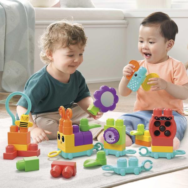 MEGA Bloks - Coffret de Train et Animaux - Jouet de construction - 1 an et + HKN44