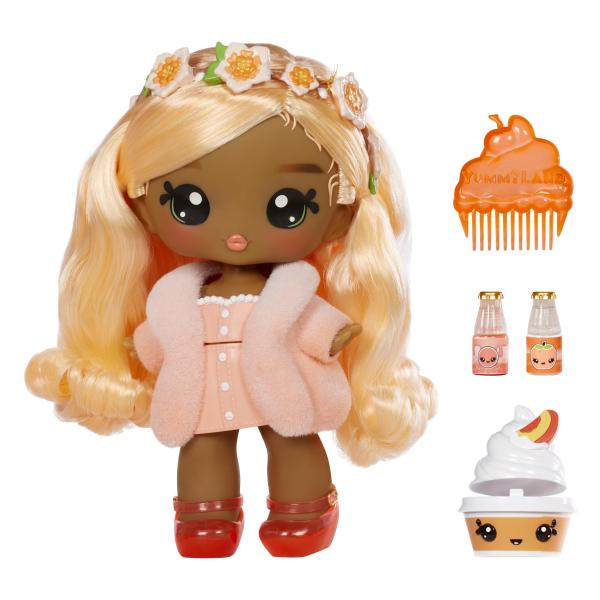 Yummiland - Grande poupée 25 cm a coiffer et câliner - Animal de compagnie + baumes a levre parfumé - Pia - Des 4ans