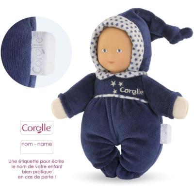 Mon Doudou Corolle Babidoux Marine Reves d'Etoiles - 20cm - Idéal dès la Naissance