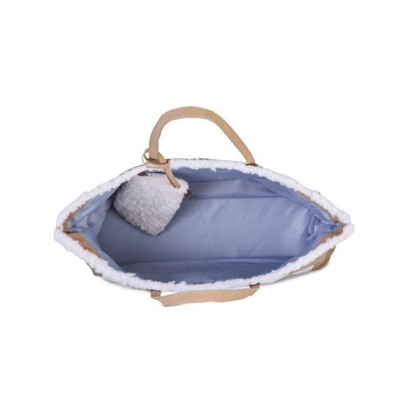 Sac à langer familial - Aspect daim