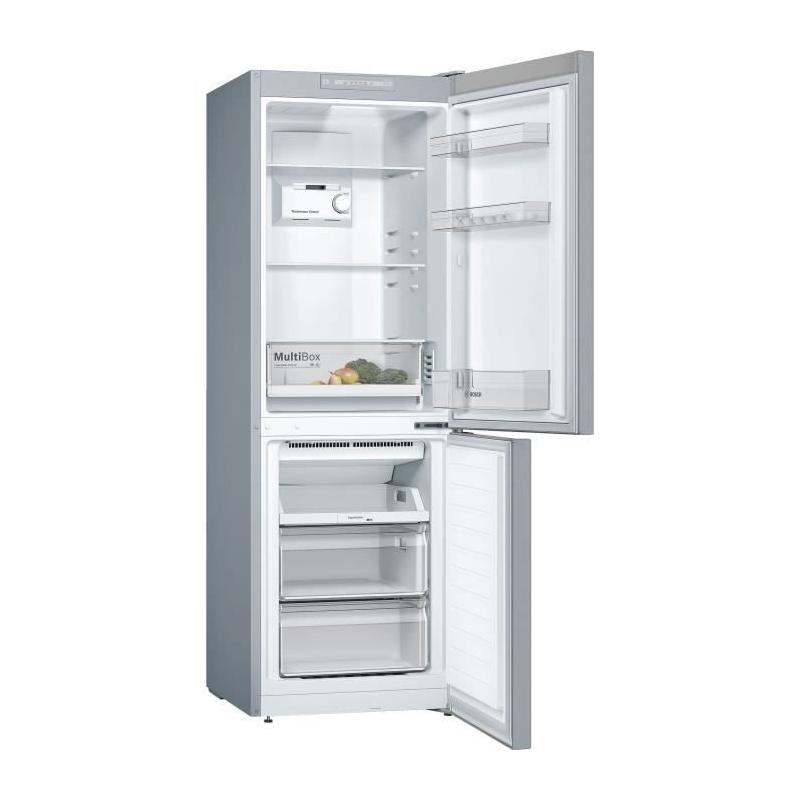 Réfrigérateur combiné BOSCH - KGN33NLEB - Classe E - 282 L - Inox