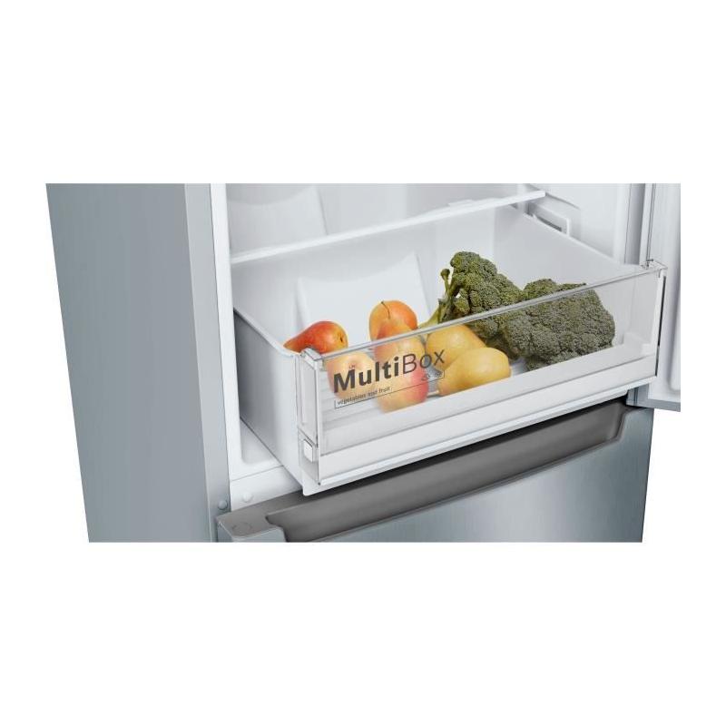 Réfrigérateur combiné BOSCH - KGN33NLEB - Classe E - 282 L - Inox