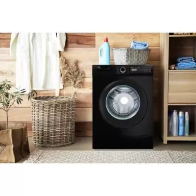 Lave-linge hublot Continental Edison 12 kg - Classe A - Noir Lave-linge hublot Continental Edison 12 kg - Classe A - Noir