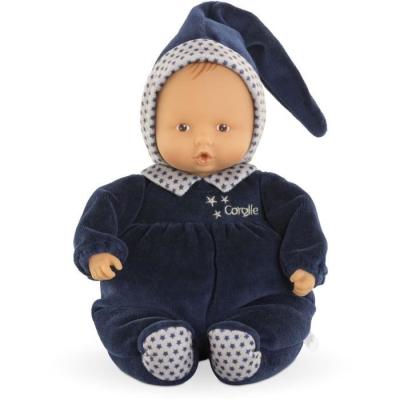 Poupon Doudou Corolle Babipouce Marine - Etoiles - 28 cm