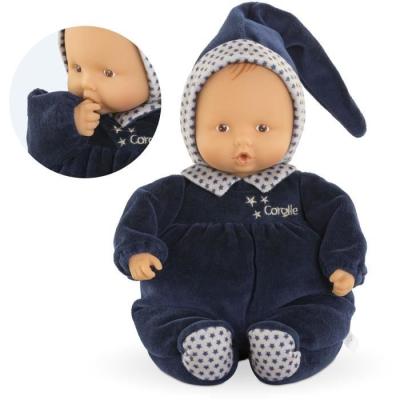 Poupon Doudou Corolle Babipouce Marine - Etoiles - 28 cm