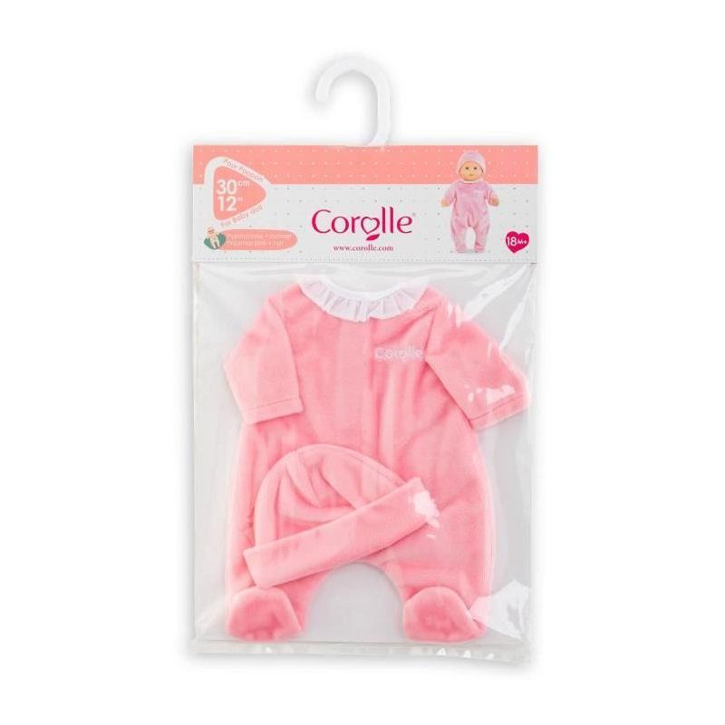 Pyjama Rose et Bonnet pour Poupon 30cm - COROLLE - 18 mois+