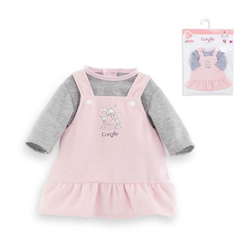 Ensemble Robe et T-Shirt Bords de Loire - COROLLE - Pour Poupon 36cm