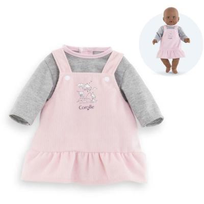 Ensemble Robe et T-Shirt Bords de Loire - COROLLE - Pour Poupon 36cm