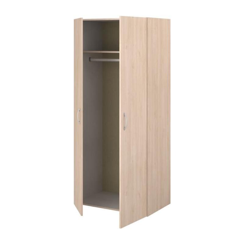 Armoire chambre EASY LIFE Chene 2 portes PARISOT