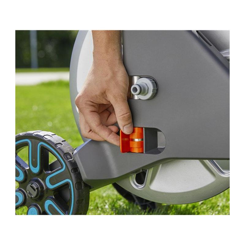 Dévidoir métal sur roues CleverRoll L Easy GARDENA - Pour grand jardin