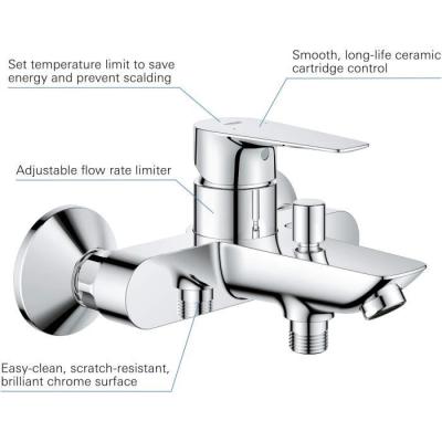 Mitigeur Bain/Douche GROHE Start Edge - Chromé - Économie d'eau