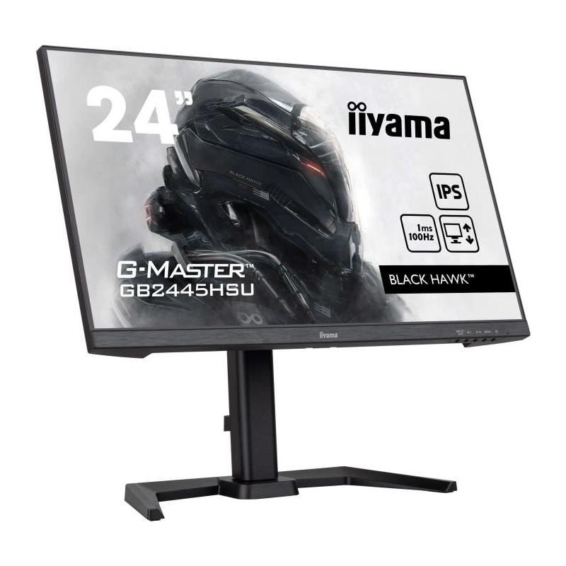 Écran IIYAMA GB2445HSU-B2 - FHD 23,8" IPS 100Hz - Noir