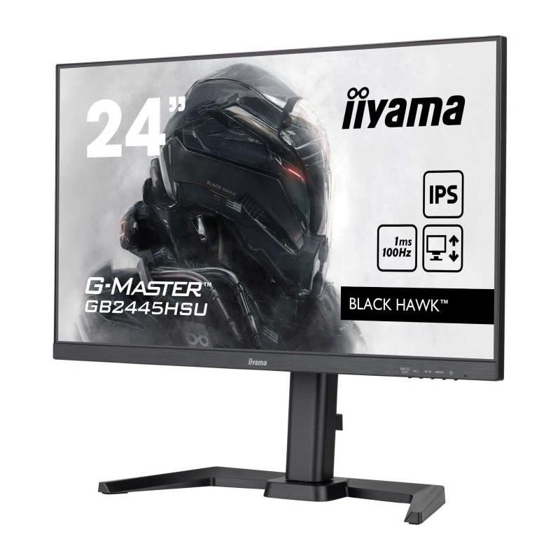 Écran IIYAMA GB2445HSU-B2 - FHD 23,8" IPS 100Hz - Noir