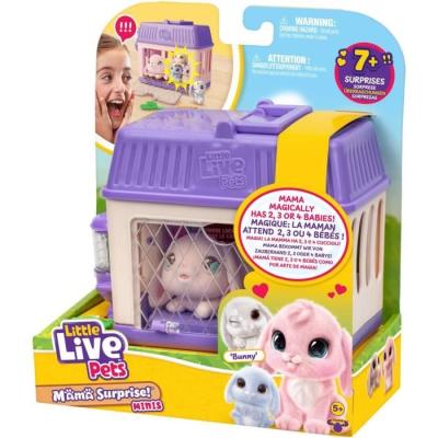 Set de jeu - LITTLE LIVE PETS - Mama Surprise Lapins - Adorables bébés et accessoires