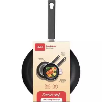 Sauteuse 26 cm LIVOO MEP153N - Antiadhésif sans PFOA ni PFOS