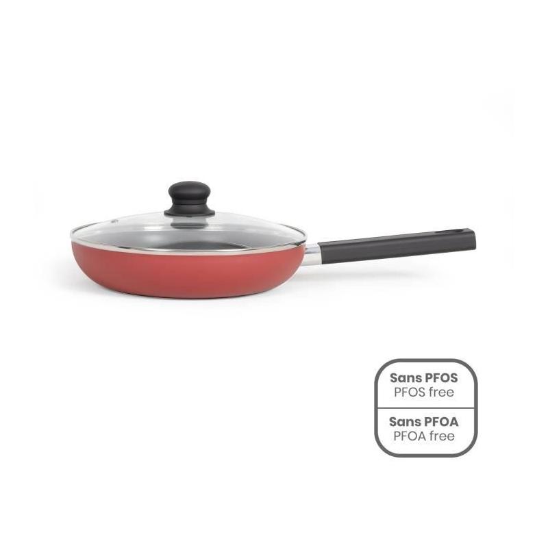 Sauteuse 26 cm LIVOO Antiadhésif - Manche silicone - Induction