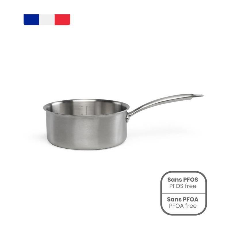 Casserole inox 18cm Triply LIVOO MEP160 - Made in Fr