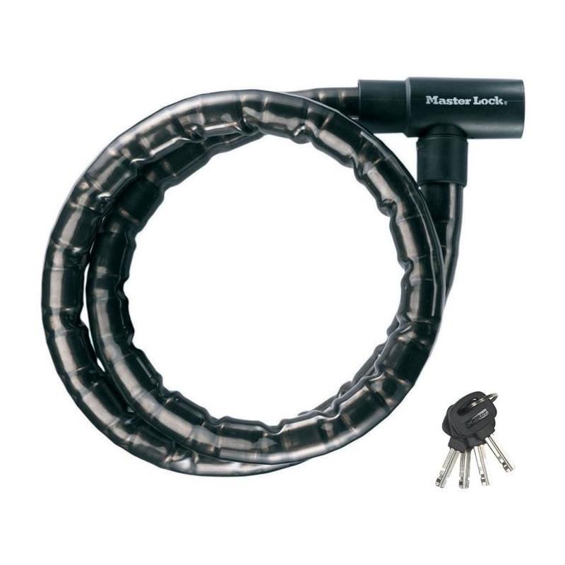 Câble antivol à clé Master Lock 8115EURDPS - Noir