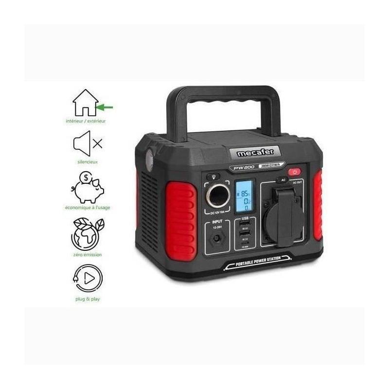 Station d'énergie MECAFER 600W - PW600 | Compact et Puissant