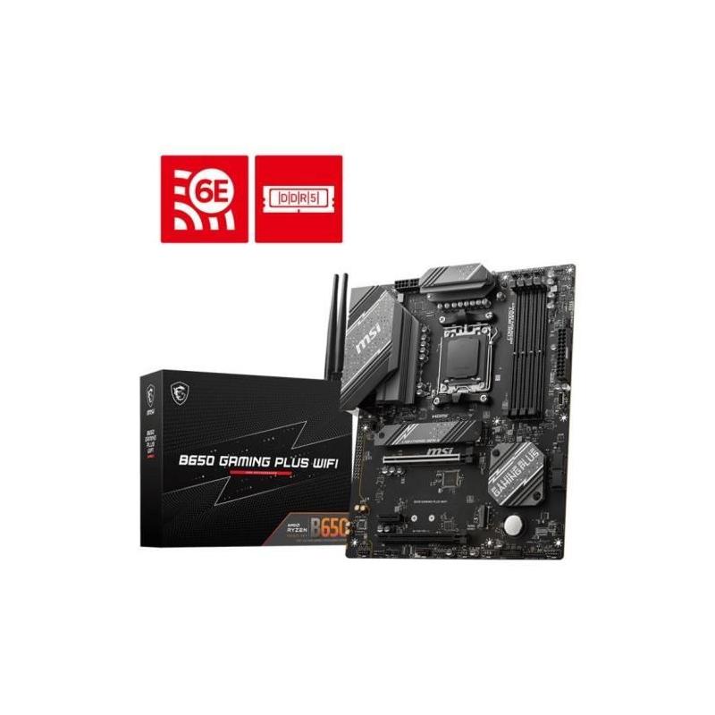 Carte Mère MSI B650 Gaming Plus Wifi - DDR5 - Wi-Fi 6E - Bluetooth 5.3