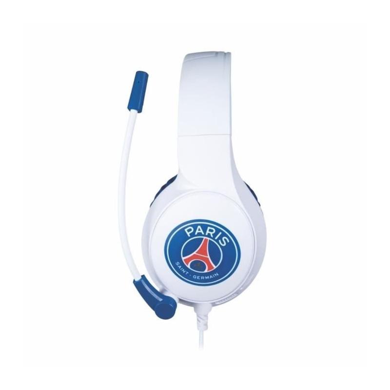 Casque gaming filaire KONIX - Micro 45° - Blanc et bleu