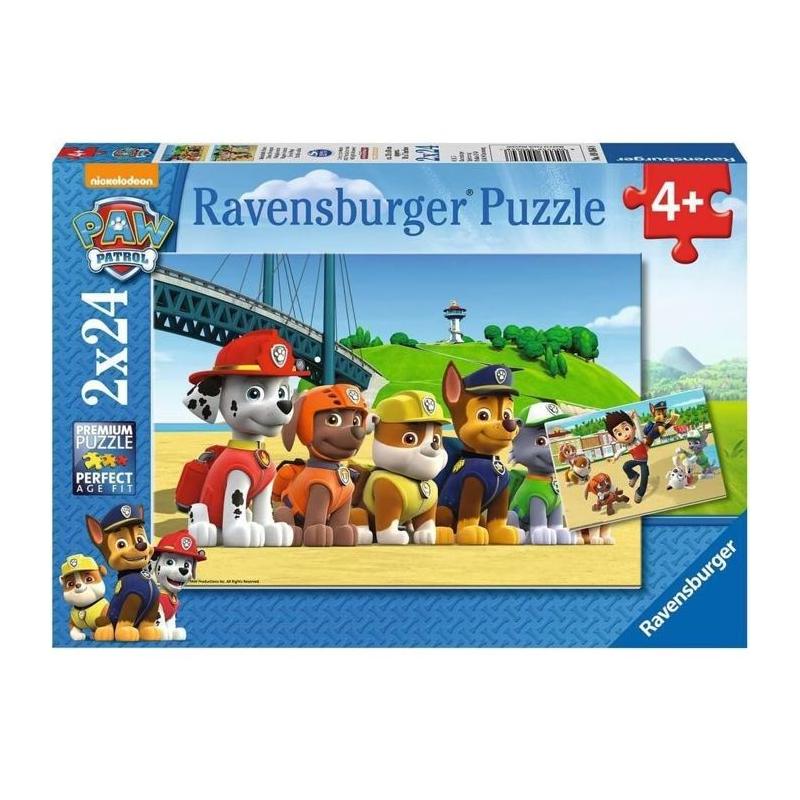 Puzzles Chiens héroiques Pat' Patrouille 2x24 pièces - Pour enfants dès 4 ans