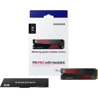 SSD Samsung 990 PRO 4 To avec dissipateur - Performances ultimes